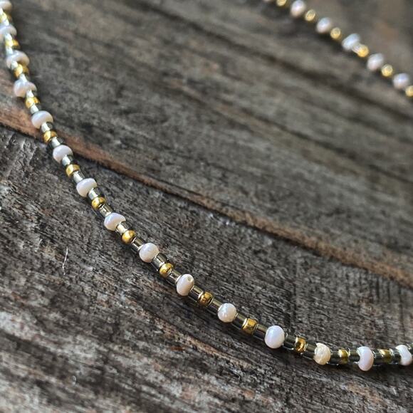 NEW Freshwater Pearl & Gold Anklet - Picture 9 of 11